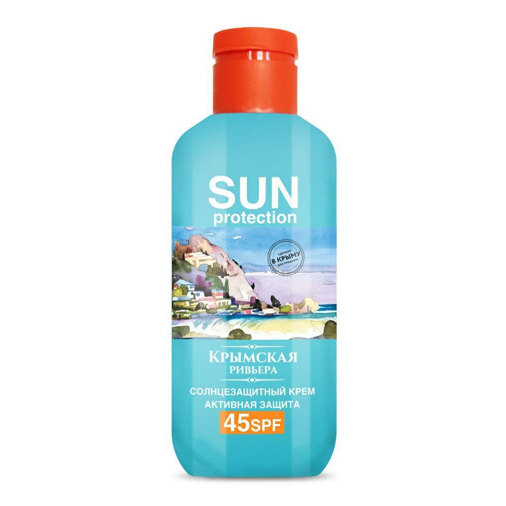 Солнцезащитный крем Крымская Ривьера Sun protection для лица и тела 45 SPF 200 мл 469₽