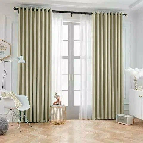 

Комплект Штор Sofa Home Блэкаут/ Blackout 500х235 см, Молочный на люверсах, 671542843