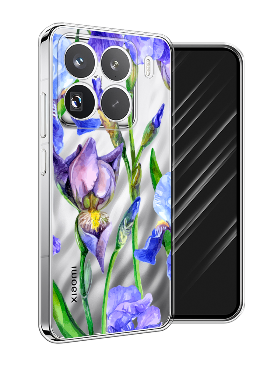 

Чехол Awog на Xiaomi 15 Pro "Синие ирисы", Фиолетовый;голубой;зеленый, 323750-1
