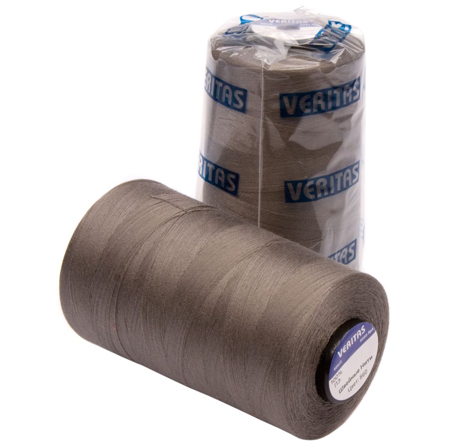 

Нить швейная PE 40/2 Veritas S-860-2, Серый