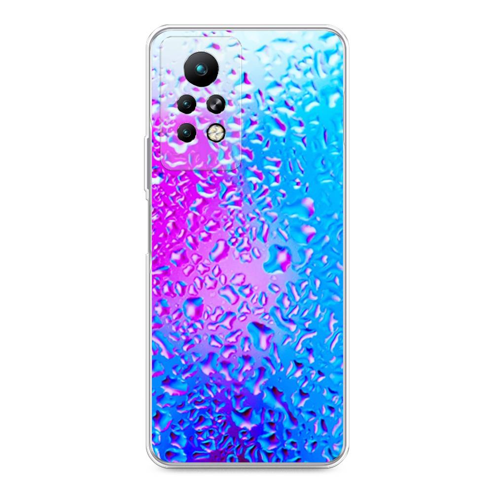 

Чехол для Infinix Note 11 Pro "Капли на стекле", Голубой;розовый, 3100550-3