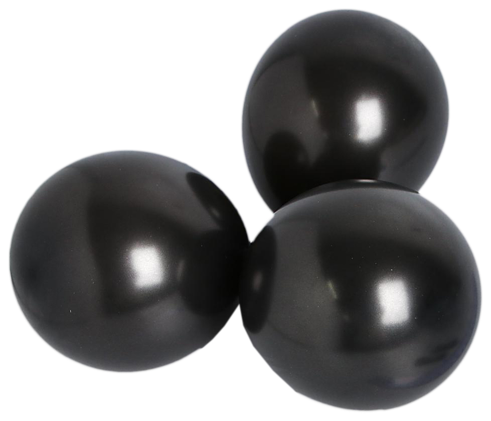 Шар латексный 5, металл, набор 100 шт., водные бомбочки, цвет чёрный