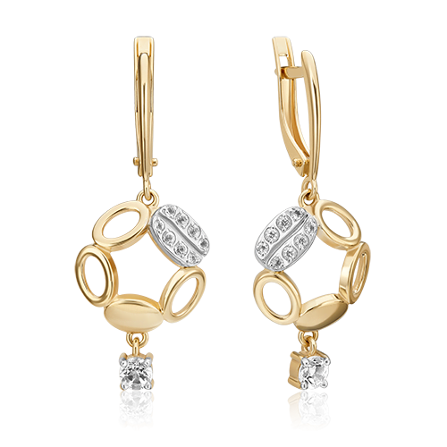 

Серьги подвески из красного золота с топазом PLATINA jewelry 02-4912-00-201-1121, 02-4912-00-201-1121
