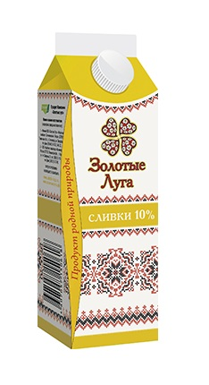 

Сливки Золотые Луга пастеризованные 10% 450 мл