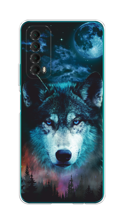 

Чехол на Huawei P Smart 2021 "Лунный волк", Бирюзовый;розовый;синий, 6104750-1