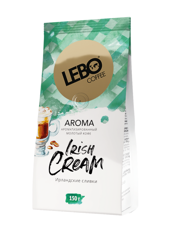 

Кофе натуральный Lebo Aroma Irish Cream молотый, арабика, Ирландские сливки, 150 г