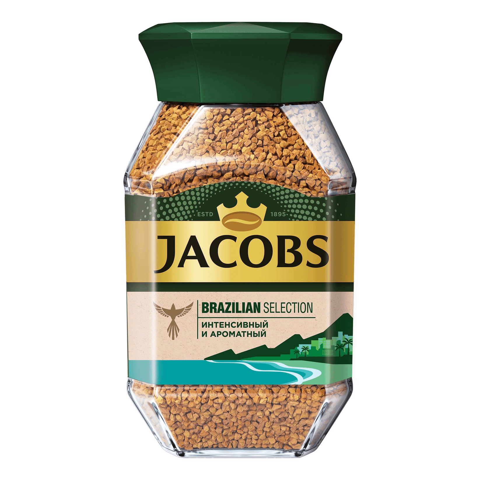 фото Кофе jacobs brazilian selection растворимый 180 г