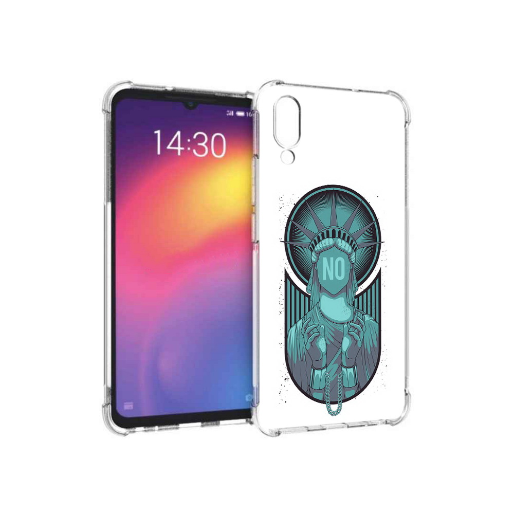 

Чехол MyPads Tocco для Meizu Note 9 статуя свободы зеленый (PT134513.88.623), Прозрачный, Tocco