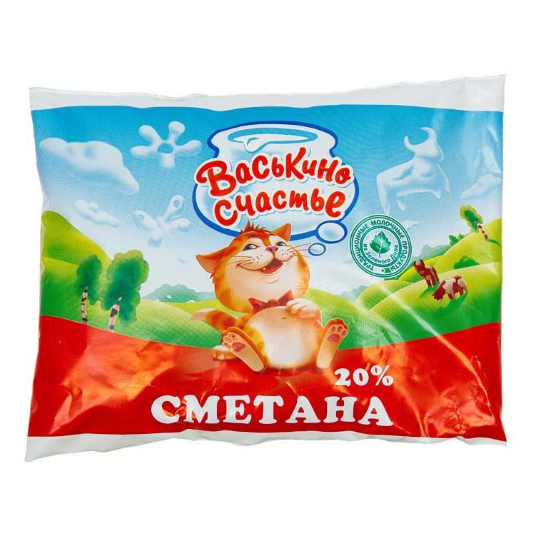 

Сметана Васькино счастье 20% 250 г бзмж