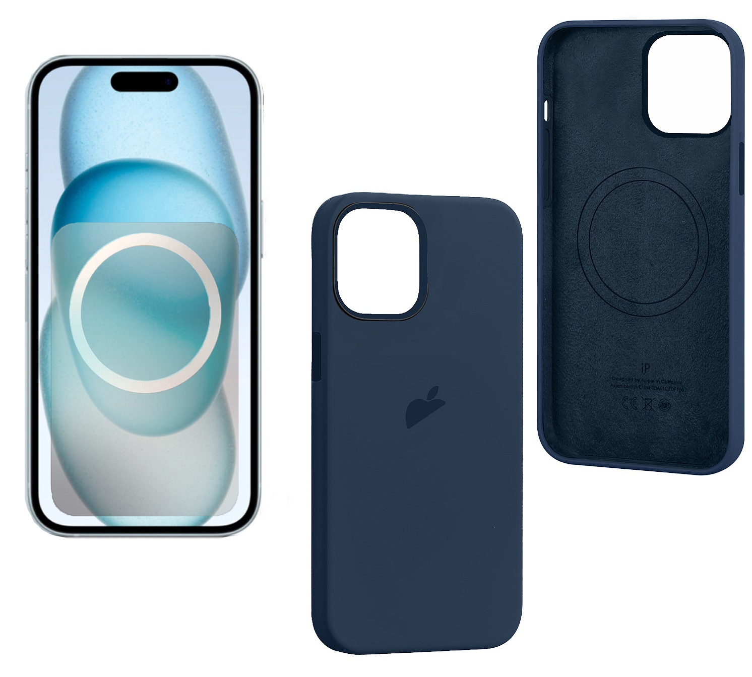 

Чехол для iPhone 15 Pro Silicon Case c LOGO Storm Blue (IS790466), Синий, Чехол для iPhone 15 Pro Silicon Case c LOGO Storm Blue (IS790466)