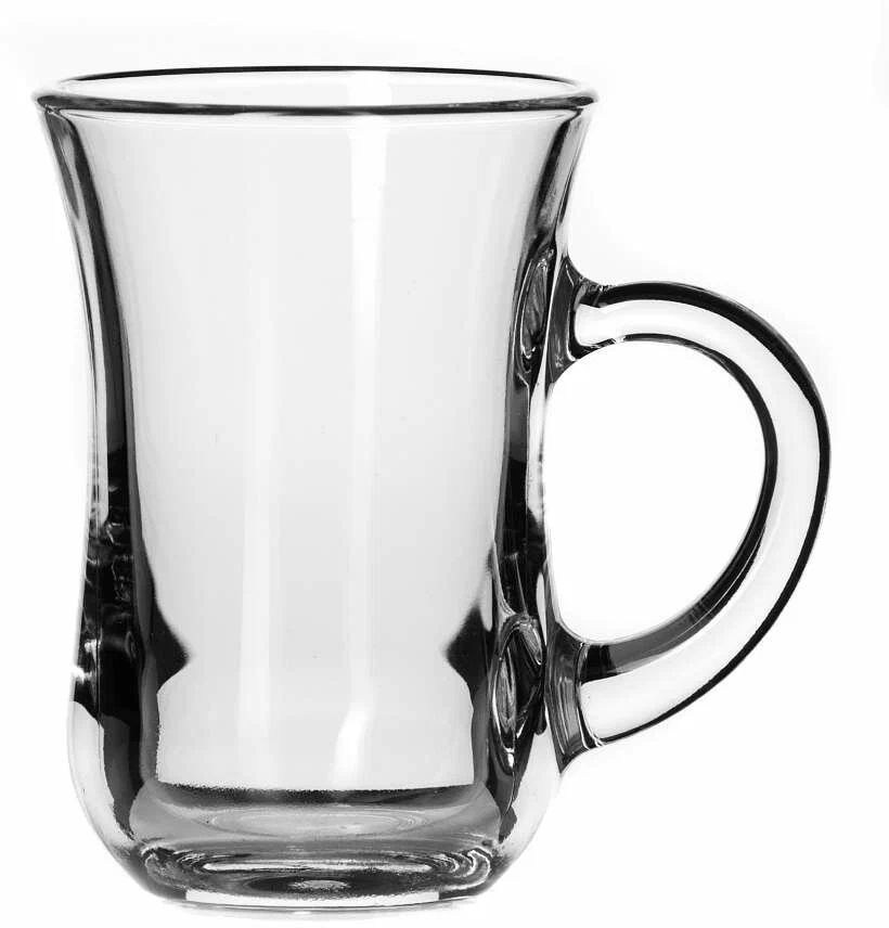 

Стакан Pasabahce Tea&Coffee стеклянный с ручкой 145 мл, Прозрачный