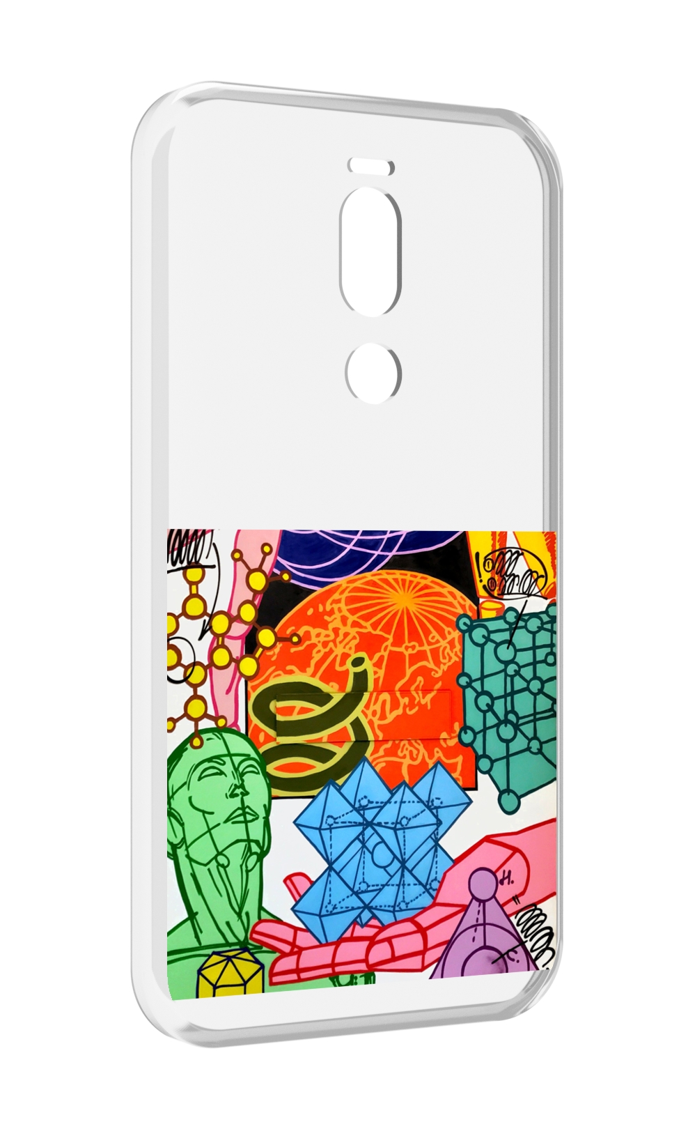 

Чехол Mypads Физика-Химия Для Meizu X8, Прозрачный, Tocco