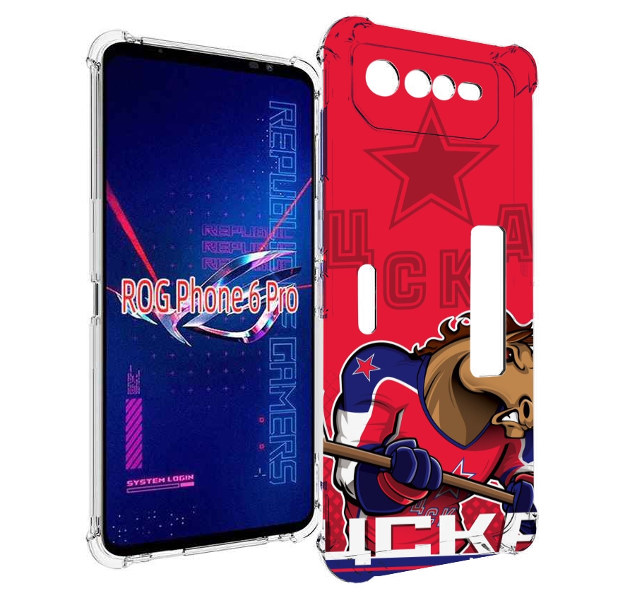 

Чехол MyPads хк цска мужской для Asus ROG Phone 6 Pro, Прозрачный, Tocco