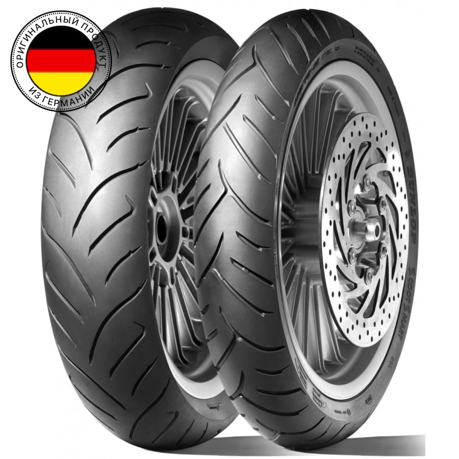 

Мотошины летние Dunlop Scootsmart 80/90 R14 46P, Scootsmart