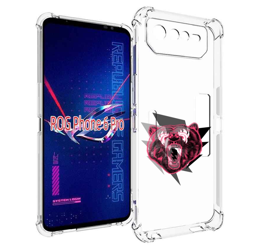 

Чехол MyPads грозовой медведь для Asus ROG Phone 6 Pro, Прозрачный, Tocco