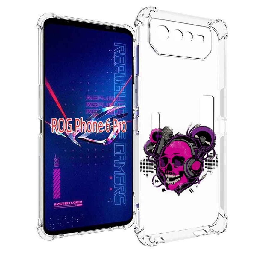 

Чехол MyPads череп 1 для Asus ROG Phone 6 Pro, Прозрачный, Tocco