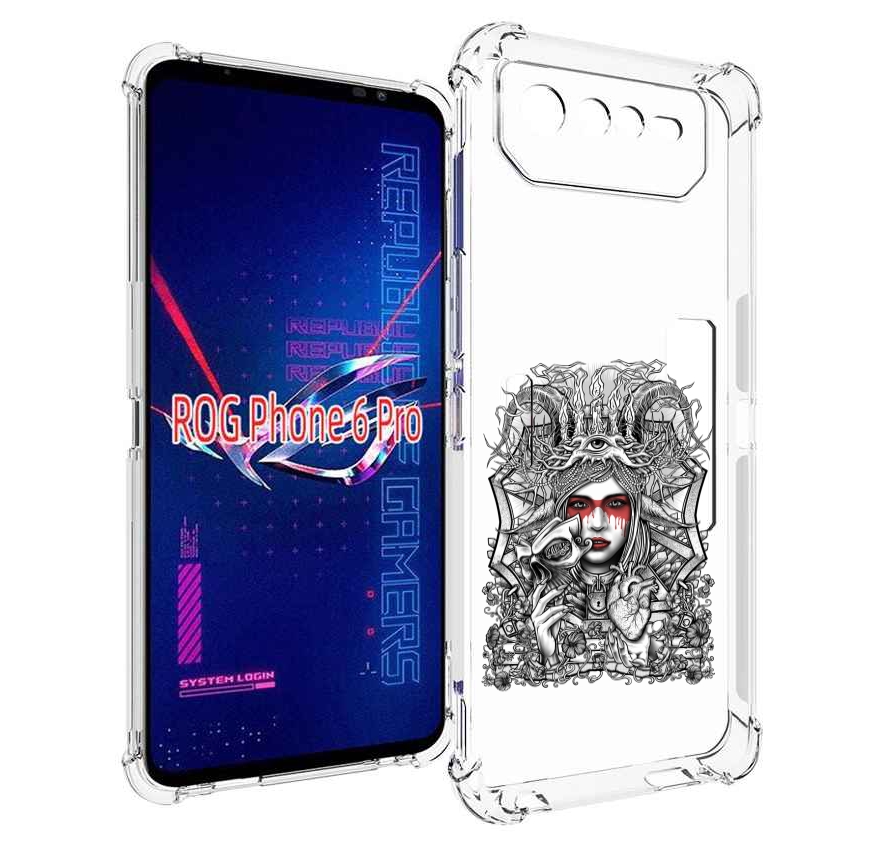 

Чехол MyPads грусная девушка для Asus ROG Phone 6 Pro, Прозрачный, Tocco