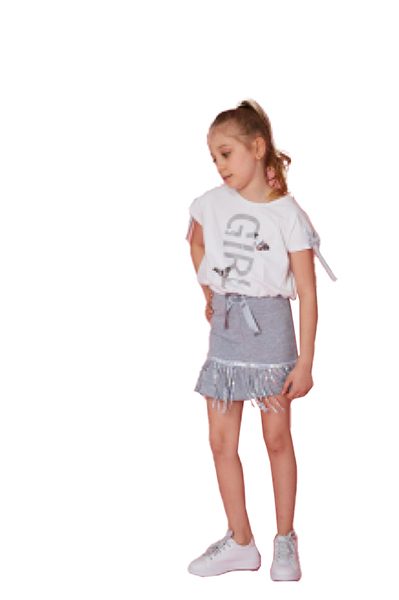 

Футболка для девочки Little Star Girls, 116-122, св.-серый (доставка из-за рубежа)