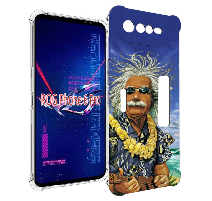 

Чехол MyPads энштейн на отдыхе для Asus ROG Phone 6 Pro, Прозрачный, Tocco