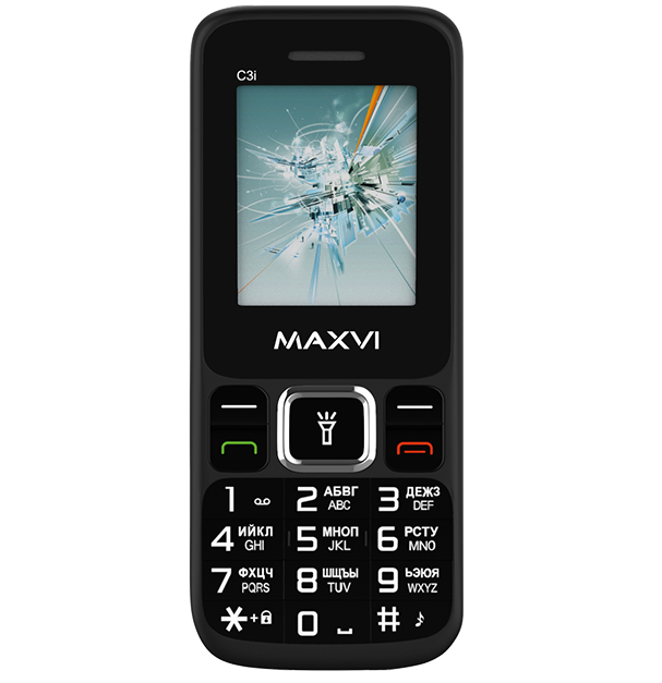 фото Сотовый телефон maxvi c3i black без сзу в комплекте