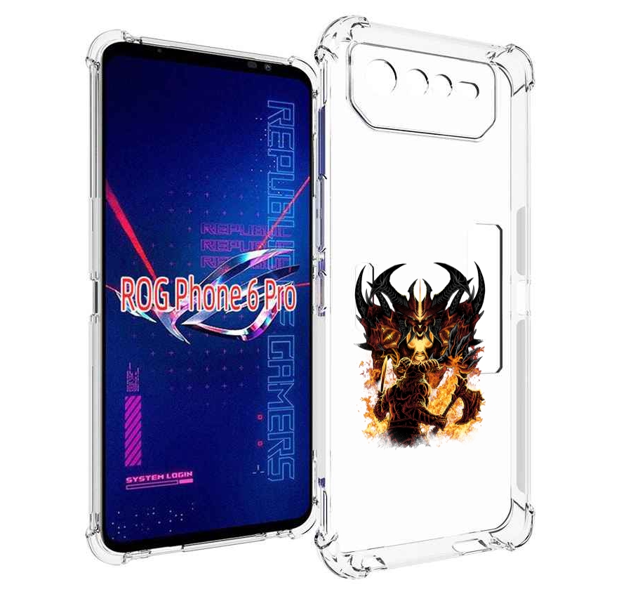 

Чехол MyPads демон shadow fiend для Asus ROG Phone 6 Pro, Прозрачный, Tocco