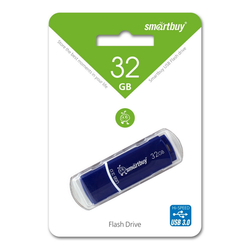 

Флешка SmartBuy 32 ГБ (SB32GBCRW-Bl)