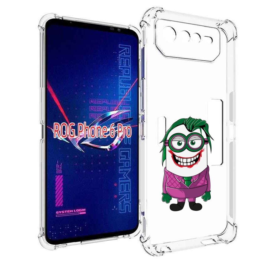 

Чехол MyPads джокер миньон для Asus ROG Phone 6 Pro, Прозрачный, Tocco