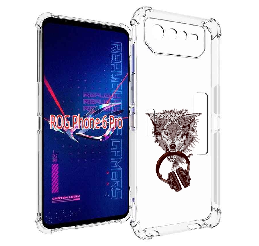 

Чехол MyPads дикий волк для Asus ROG Phone 6 Pro, Прозрачный, Tocco