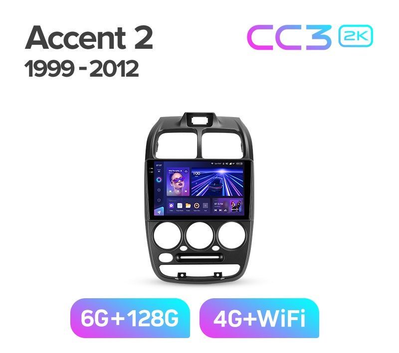 Магнитола TEYES CC3 2K 6128ГБ HYUNDAI ACCENT 1999-2012 г 4389000₽