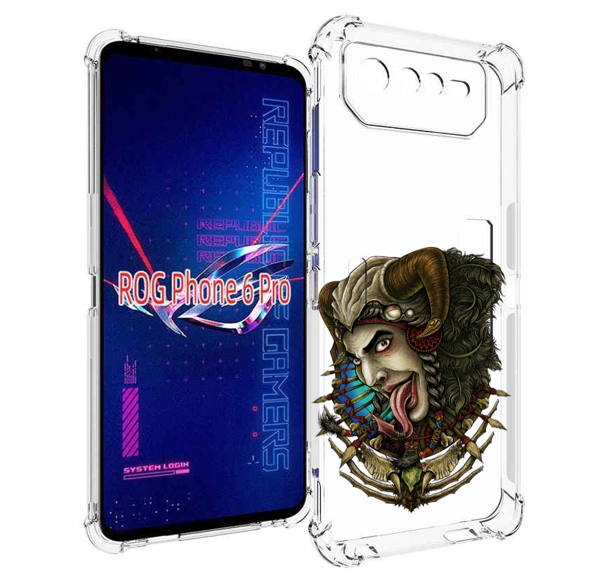 

Чехол MyPads длинный язык для Asus ROG Phone 6 Pro, Прозрачный, Tocco