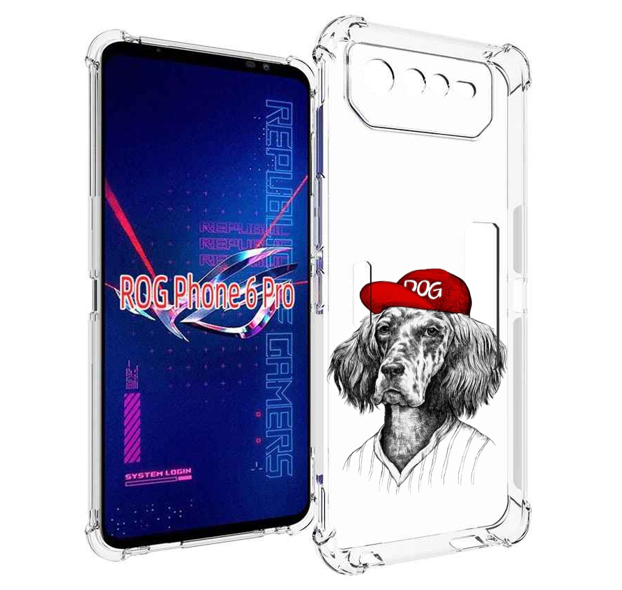 

Чехол MyPads дог для Asus ROG Phone 6 Pro, Прозрачный, Tocco