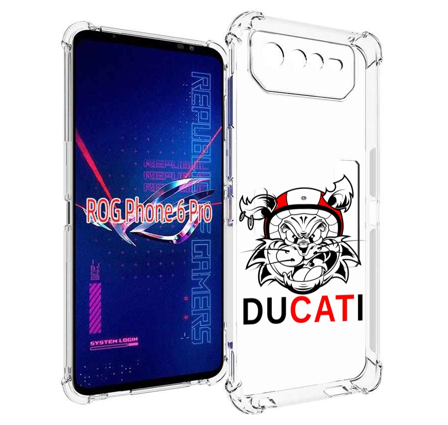 

Чехол MyPads дукати для Asus ROG Phone 6 Pro, Прозрачный, Tocco