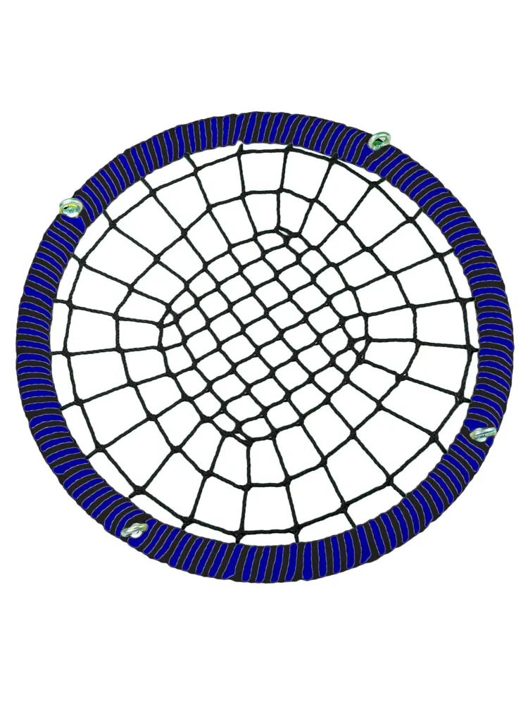 Качели-гнездо JINN ЦП/РГ/140/102/16/8/С/Ч-Ч/КГ 140x140 см синий, черный