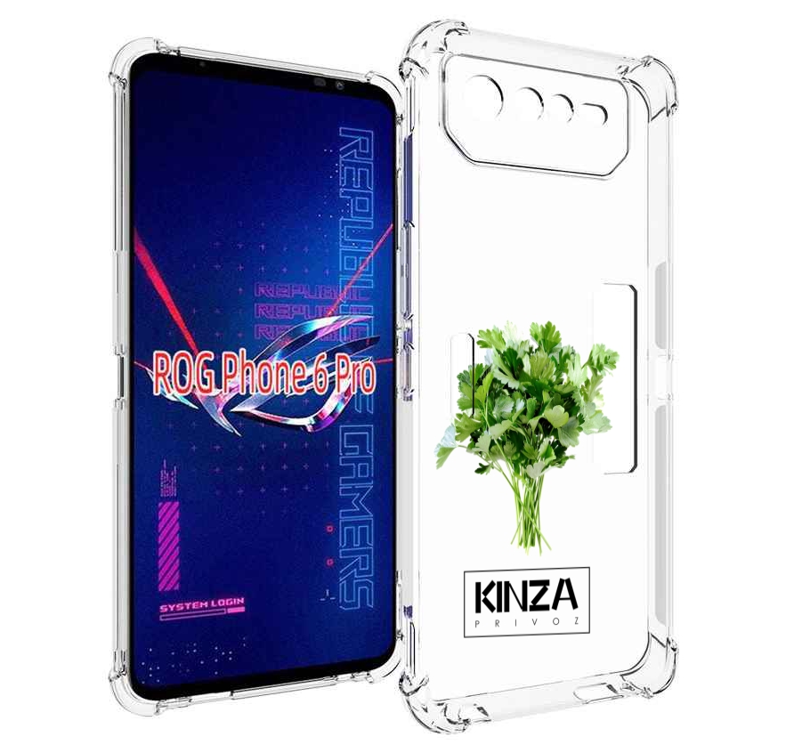 

Чехол MyPads Бренд Кинза для Asus ROG Phone 6 Pro, Прозрачный, Tocco