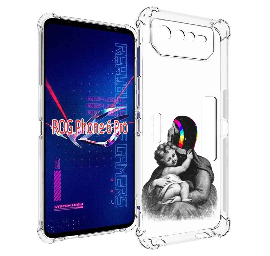 

Чехол MyPads защитник в шлеме для Asus ROG Phone 6 Pro, Прозрачный, Tocco
