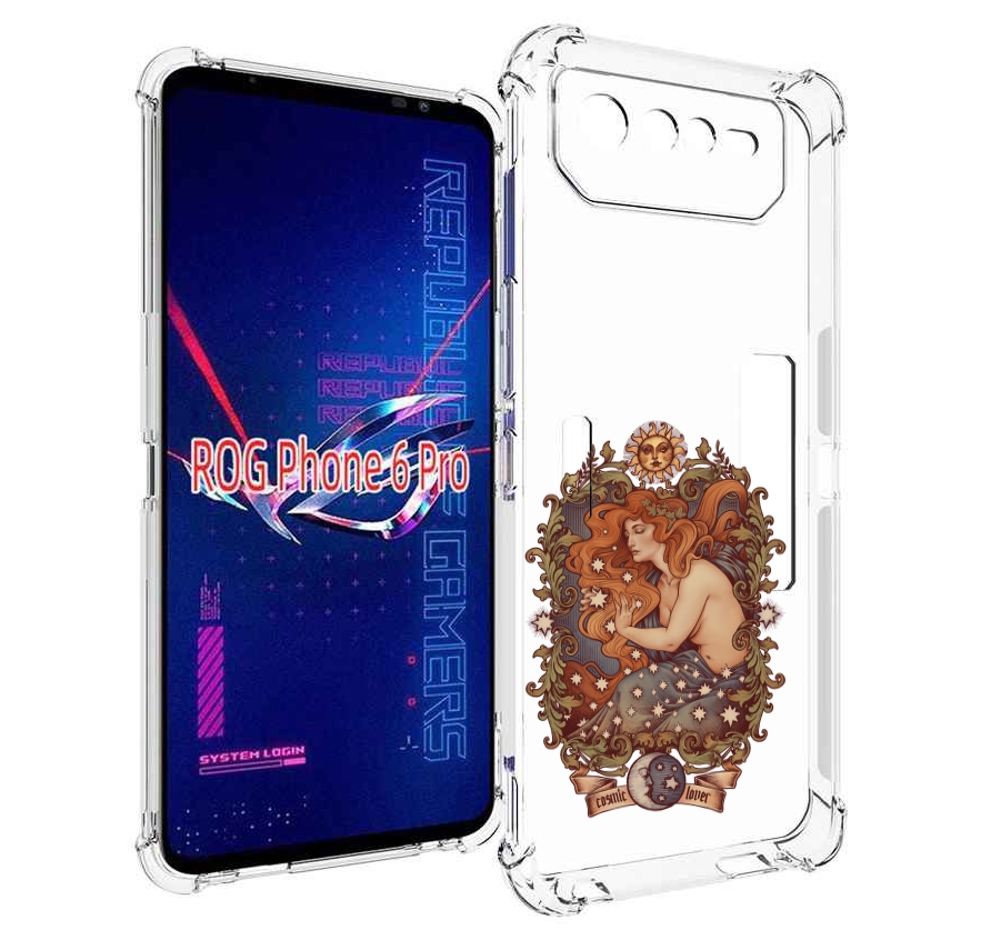 

Чехол MyPads звездная девушка абстракция для Asus ROG Phone 6 Pro, Прозрачный, Tocco