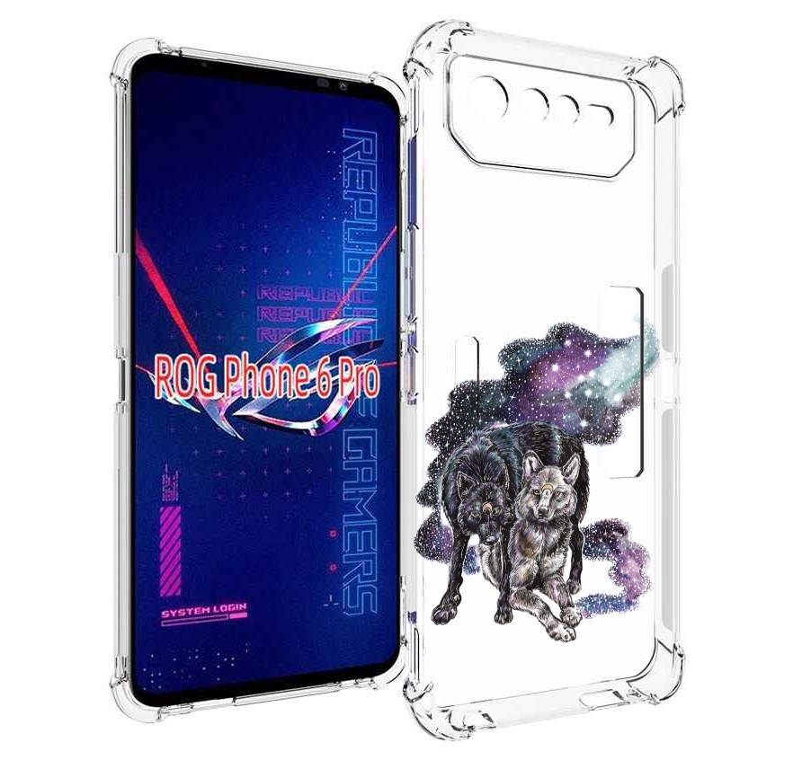 

Чехол MyPads звездные волки для Asus ROG Phone 6 Pro, Прозрачный, Tocco
