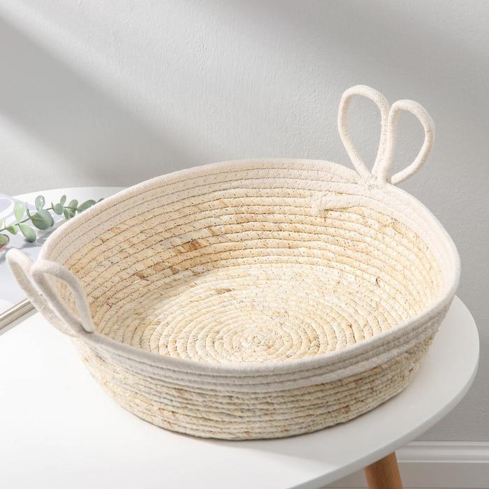 

Корзины и коробки Доляна Рони, 35х35х17 см, белая, "Рони", 35х35х17 см, белая