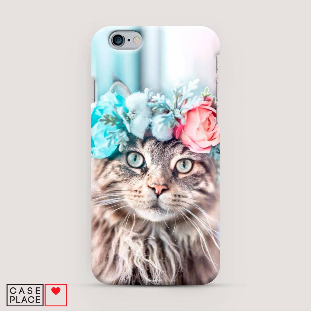 

Пластиковый чехол "Кот в венке" на Apple iPhone 6S, 0104S20-1