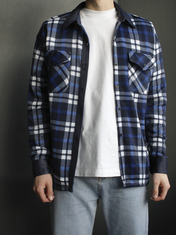 

Рубашка мужская FORSA 300-чв синяя 3XL, Синий, 300-чв