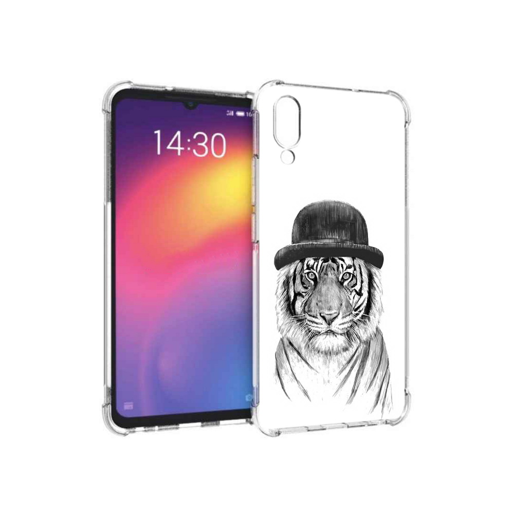 

Чехол MyPads Tocco для Meizu Note 9 тигр британец (PT134513.88.641), Прозрачный, Tocco