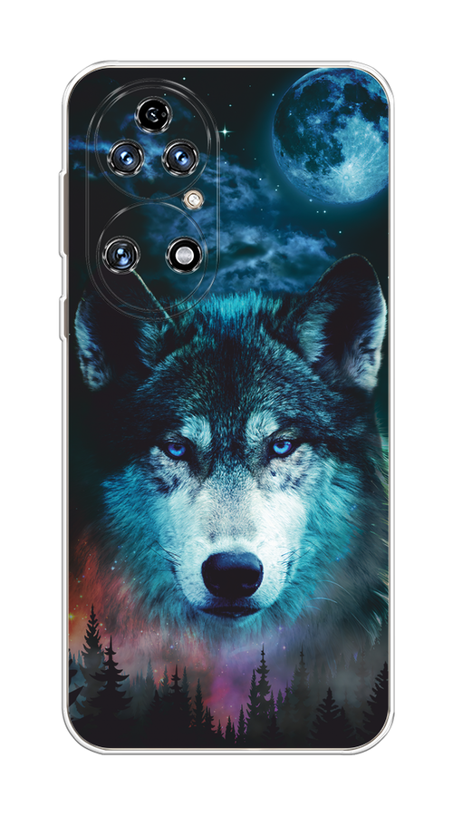 

Чехол на Huawei P50 "Лунный волк", Бирюзовый;розовый;синий, 6104950-1