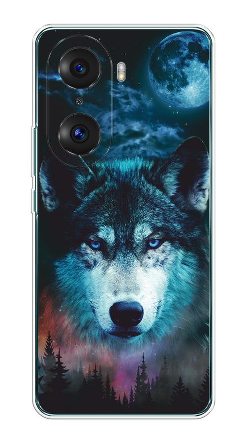 

Чехол на Honor 60 Pro "Лунный волк", Бирюзовый;розовый;синий, 6106750-1