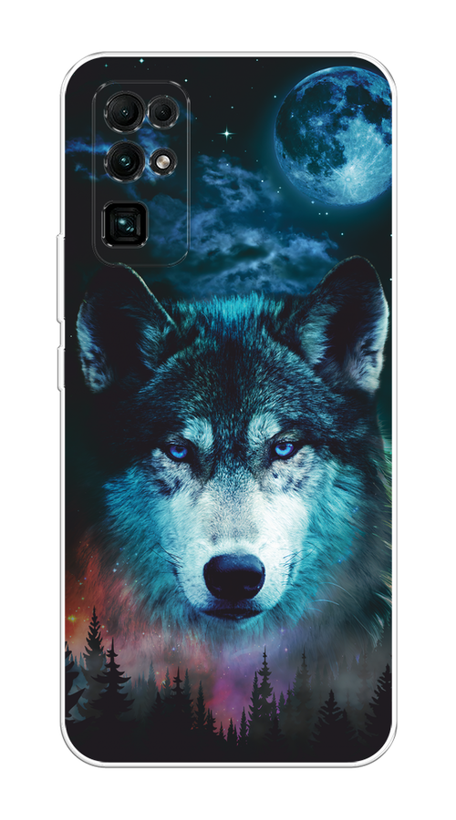 

Чехол на Honor 30 "Лунный волк", Бирюзовый;розовый;синий, 612150-1