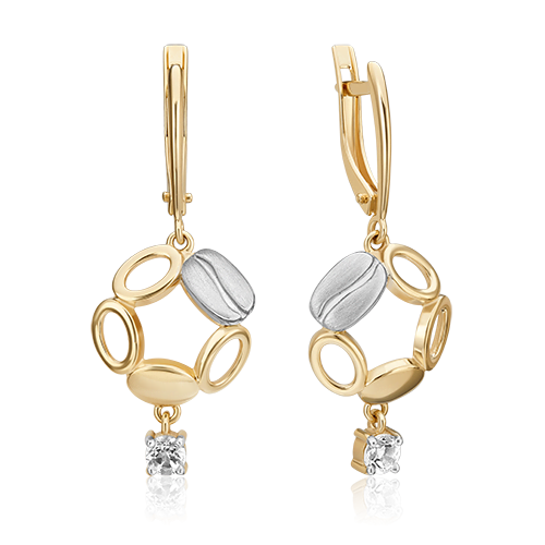 

Серьги из красного золота с топазом PLATINA jewelry 02-4912-01-201-1121, 02-4912-01-201-1121