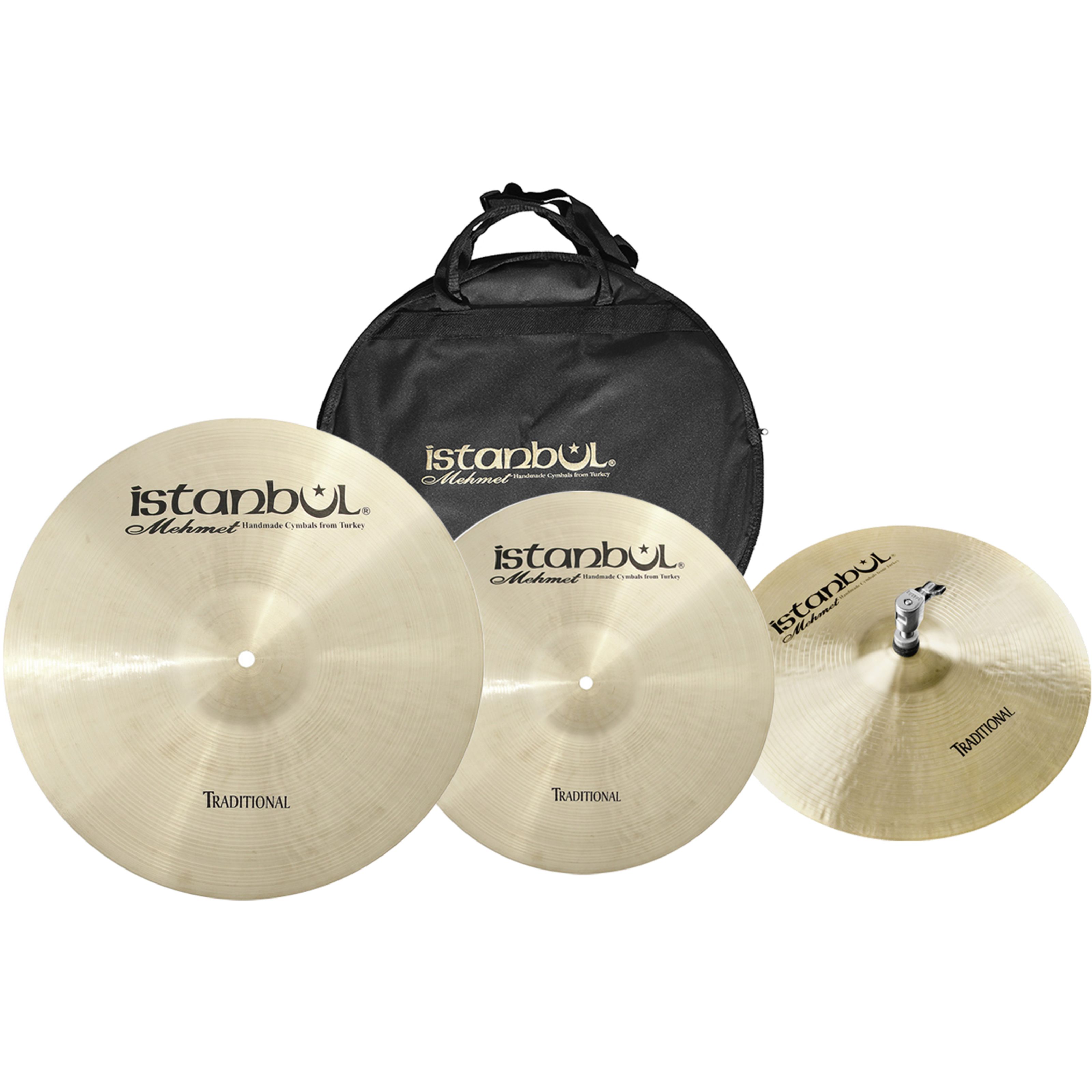 Тарелки для ударных Istanbul Mehmet Traditional 3 Cymbal Set