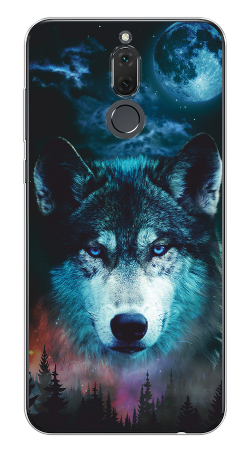 

Чехол на Huawei Nova 2i/Mate 10 Lite "Лунный волк", Бирюзовый;розовый;синий, 64150-1