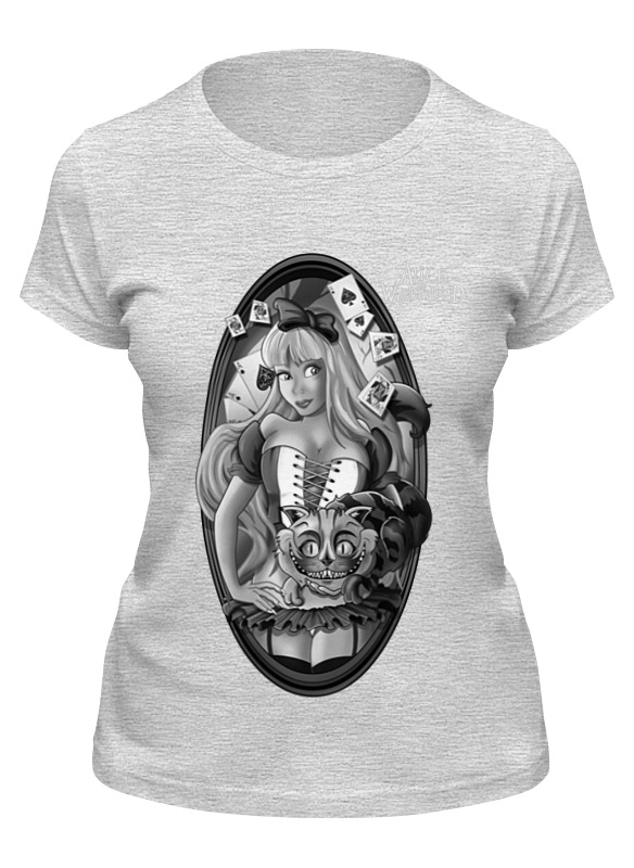 

Футболка женская Printio Alice in wonderland серая XL, Серый, Alice in wonderland