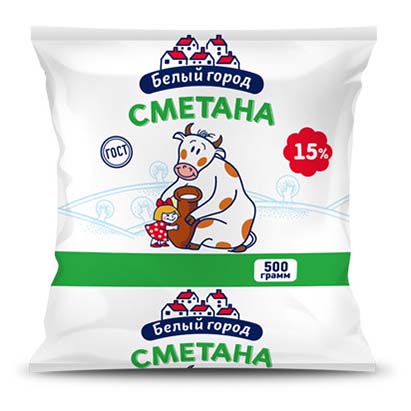 

Сметана Белый Город 15% 500 г бзмж