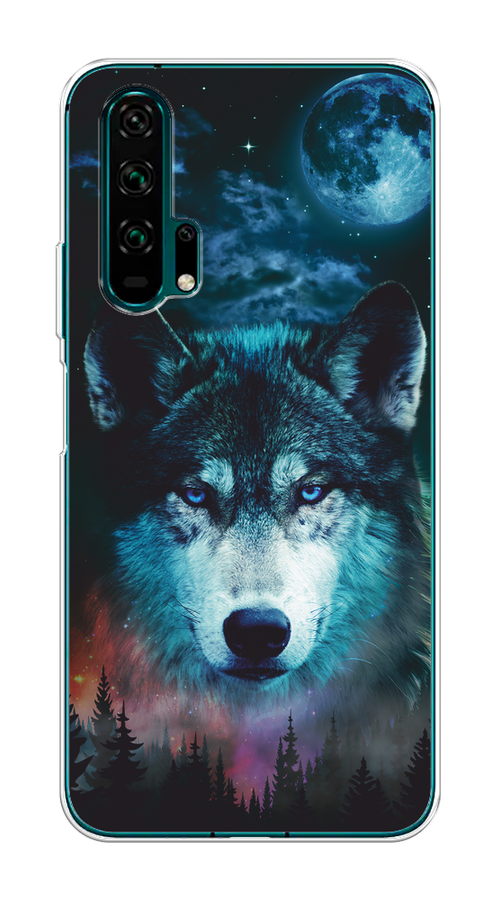 

Чехол на Honor 20 Pro "Лунный волк", Бирюзовый;розовый;синий, 69350-1